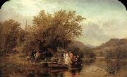 Albert Fitch Bellows Life-s Day or Three Times Across the River oil painting